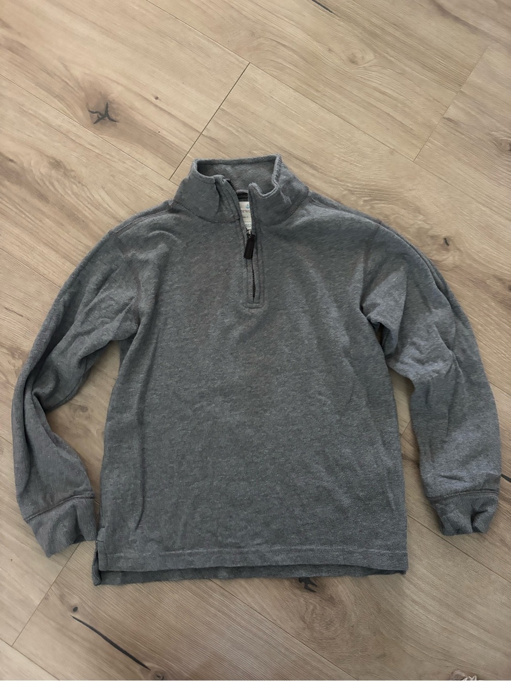 Crewcuts Grey Kids' Quarter-Zip Pullover
